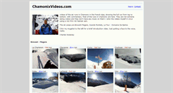 Desktop Screenshot of chamonixvideos.com