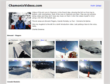 Tablet Screenshot of chamonixvideos.com